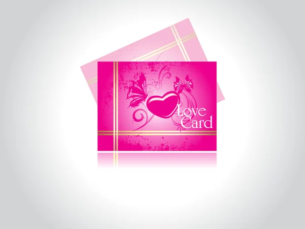Fondo con juego de tarjeta de amor rosa — Archivo Imágenes Vectoriales
