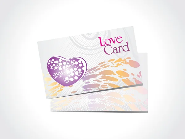 ロマンチックな愛のカードのセットの背景 — ストックベクタ