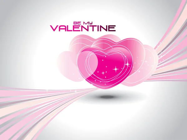 Vector be my valentine — Stock Vector