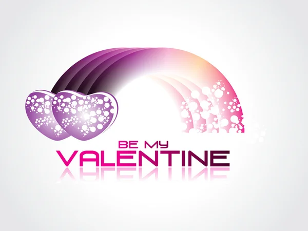 Vector Illustration Romantic Valentine Background — Stock Vector