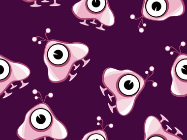 Background with aliens clipart