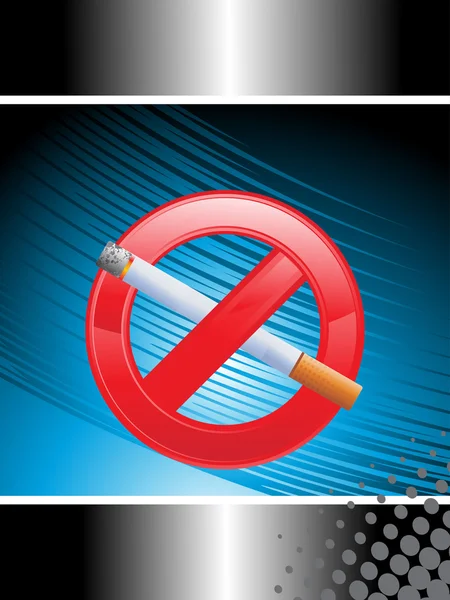 Illustration für ein Rauchverbot — Stockvektor