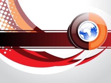 arka plan ile izole küre, vektör çizim