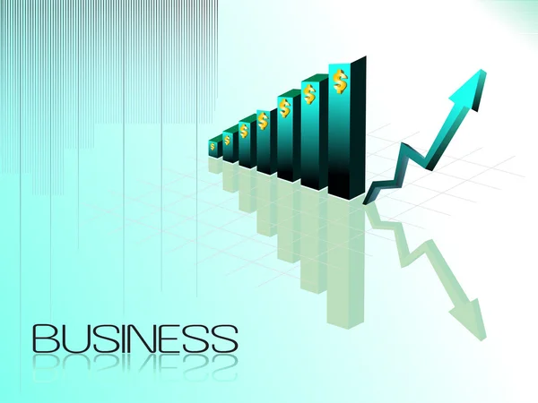 Abstarct Business Growth Concept Background Ilustração Vetorial — Vetor de Stock