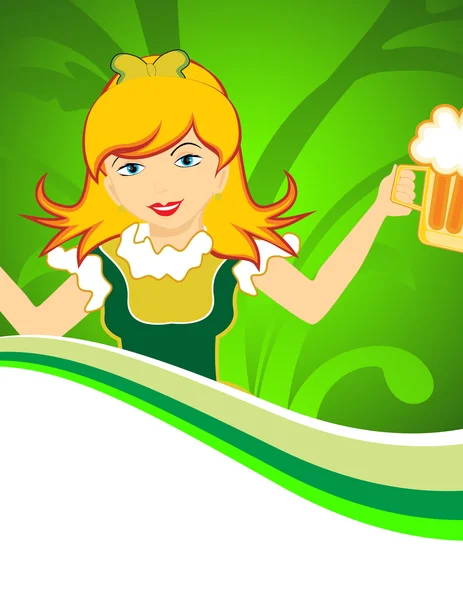 Illustration pour la fête heureuse de St Patrick — Image vectorielle