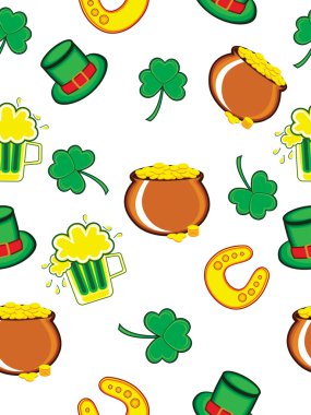 Wallpaper for patrick day celebration clipart