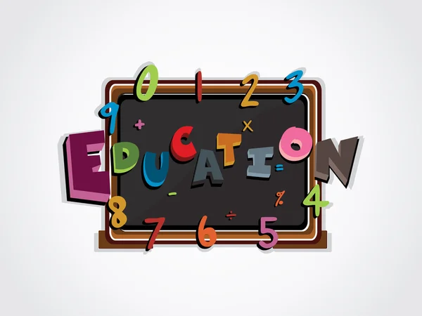 Ilustracja wektorowa o wykształcenie — Wektor stockowy