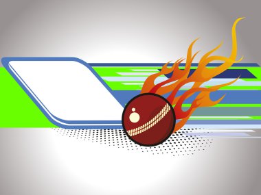 Vector illustration of cricket background clipart