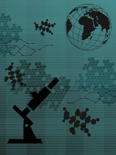 Vector illustration of molecule background — Stok Vektör