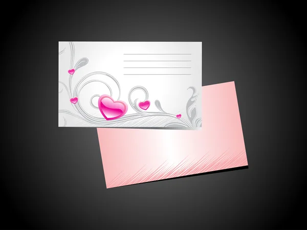 Hintergrund mit Valentinstag-Briefkopf — Stockvektor