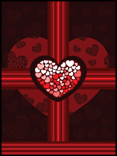 Romantischer Hintergrund für den Valentinstag — Stockvektor