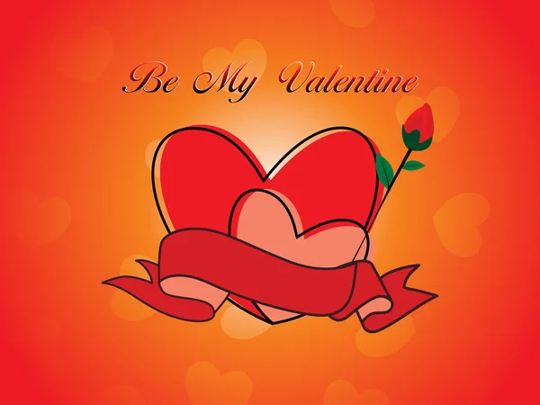 Romantické pozadí pro Valentýna — Stockový vektor