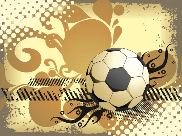 纹理背景与孤立足球 — 图库矢量图片