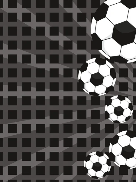 Фон з колекцією футболу — стоковий вектор