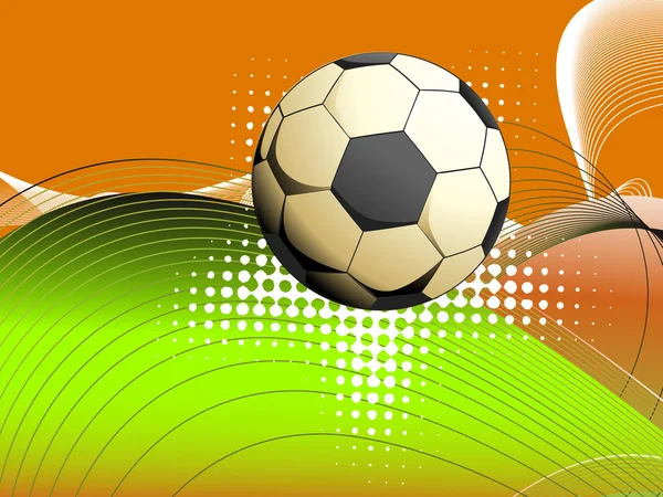 Bakgrund med isolerade fotboll — Stock vektor