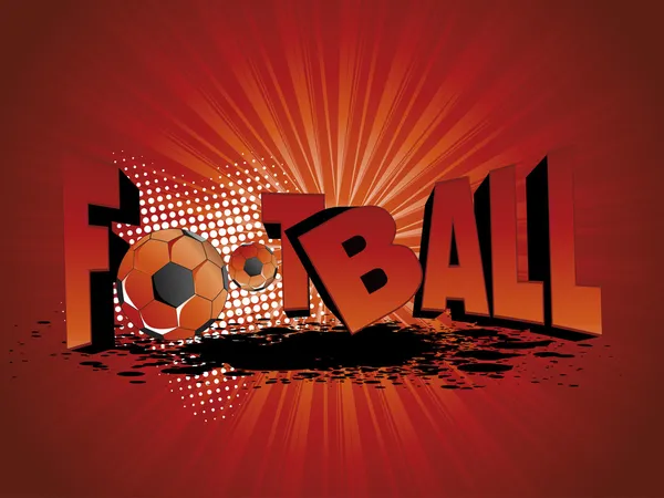 Grungy arrière-plan pour le football — Image vectorielle