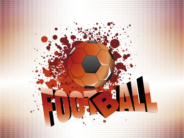 Texture background with isolated football — Stock Vector