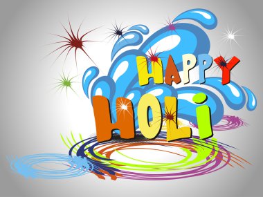 colorful artwork background for happy holi clipart