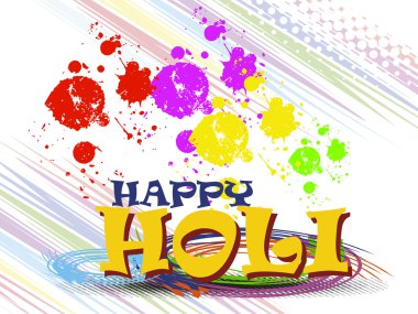 colorful grunge background for happy holi clipart