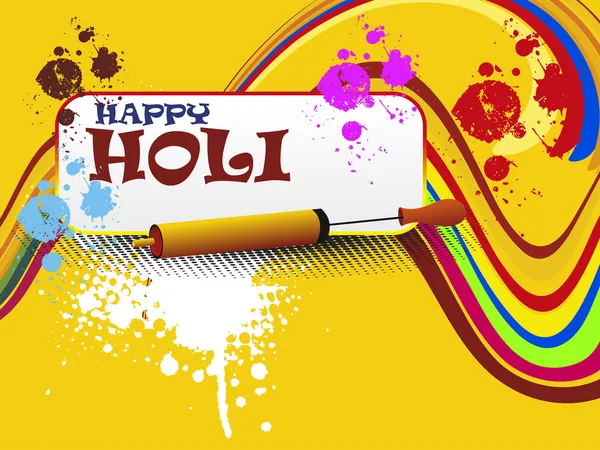 Fond coloré pour la célébration heureuse holi — Image vectorielle