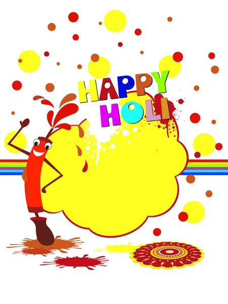 Background for happy holi — Stock Vector