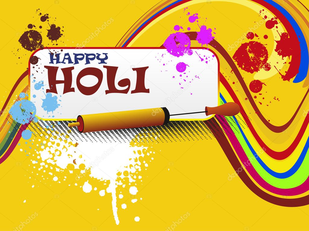 colorful background for happy holi celebration