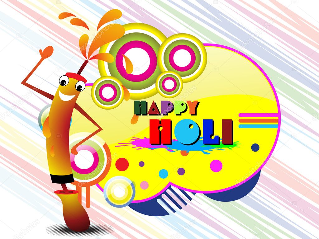 Abstract colorful background for holi