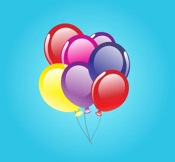 Vektor Hintergrund mit Luftballons — Stockvektor
