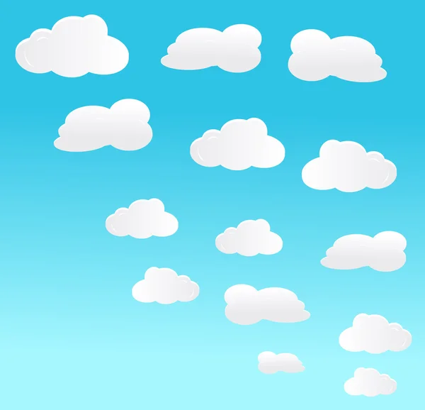 Vector background with sky — Stock Vector
