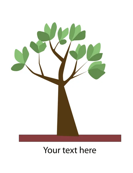 Vecteur été fond avec arbre — Image vectorielle