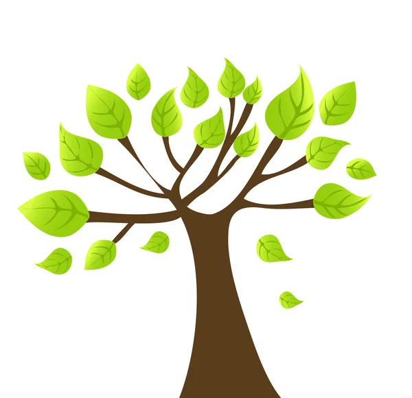 Vecteur automne fond avec arbre — Image vectorielle