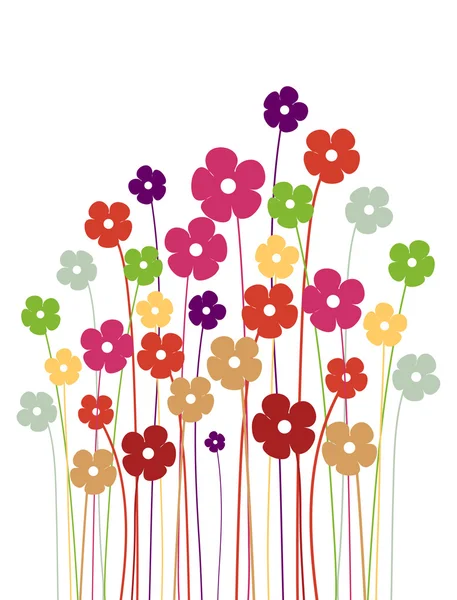 Vector achtergrond met bloemen — Stockvector