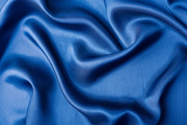 Abstract blue silk background — Stock Photo, Image
