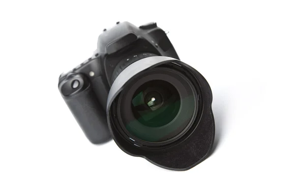 Black DSLR camera isolated — Stock Photo, Image