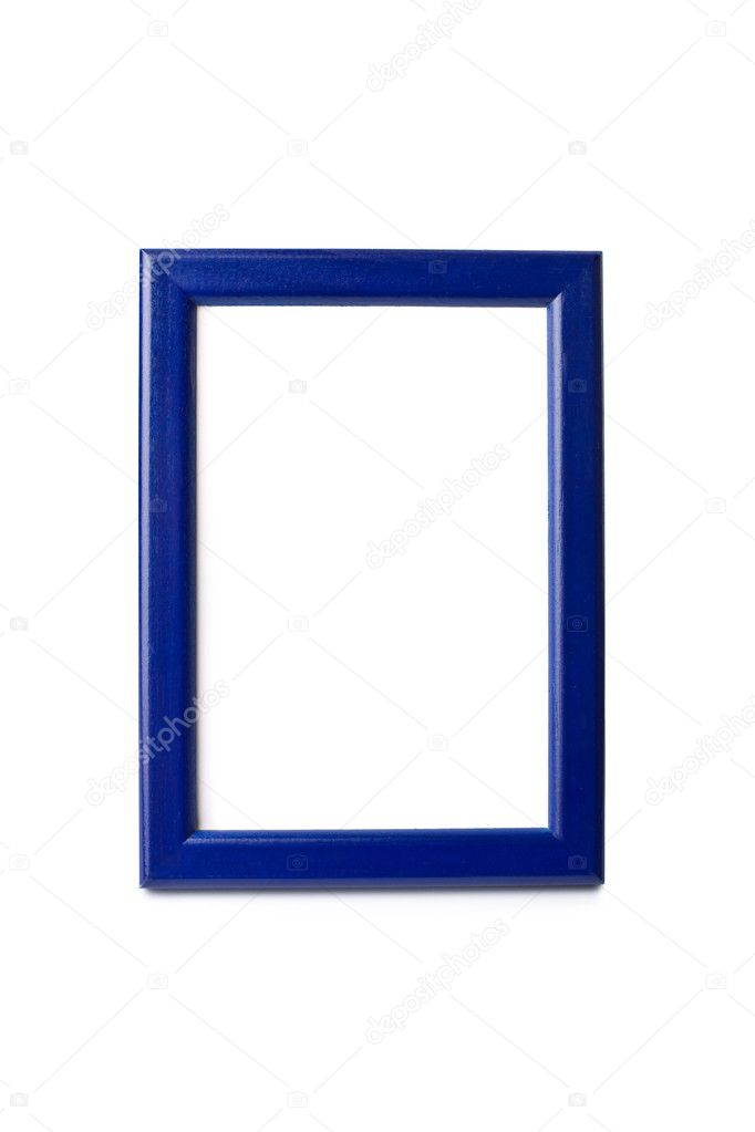 Blue frame isolated