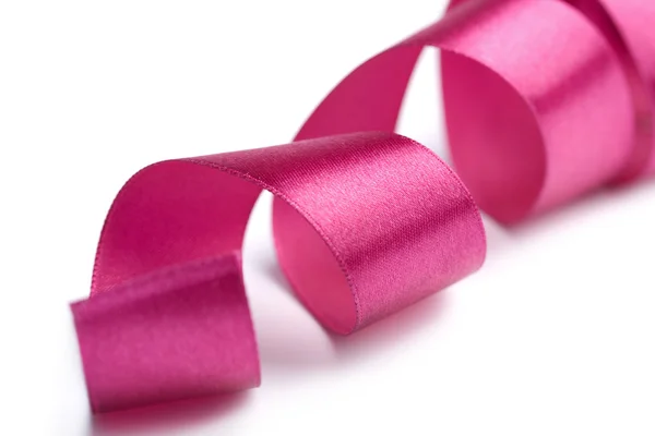 Hermosa cinta rosa aislada — Foto de Stock