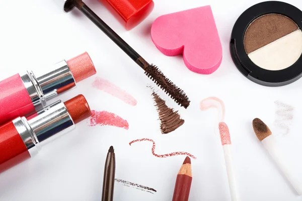Kleurrijke make-up collectie — Stockfoto