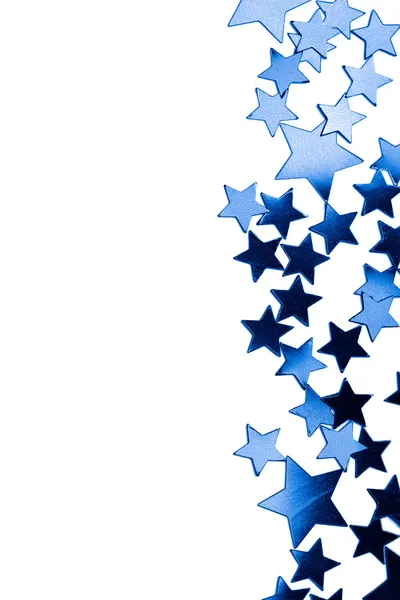 Frame of blue stars isolated — Stock Photo, Image