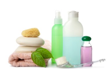 Cosmetics and body care isolated clipart