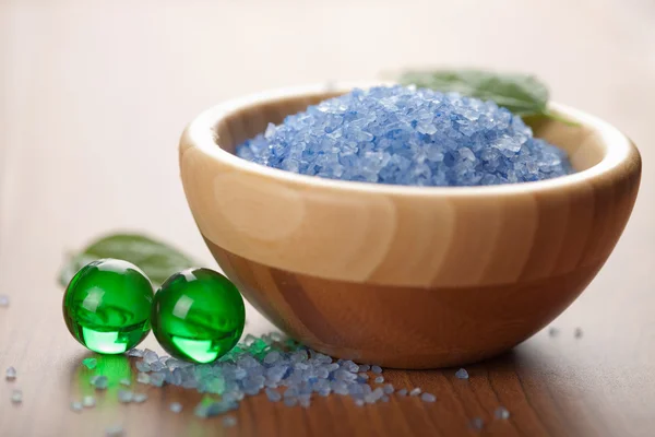 Herbal salt and bath balls — Stock Photo, Image