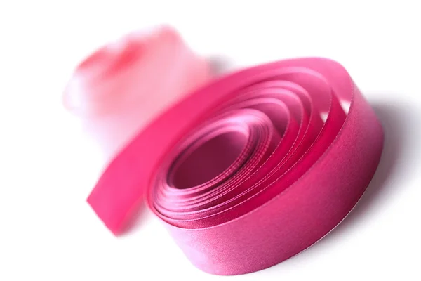 Beautiful pink ribbons isolated — Stock Photo, Image