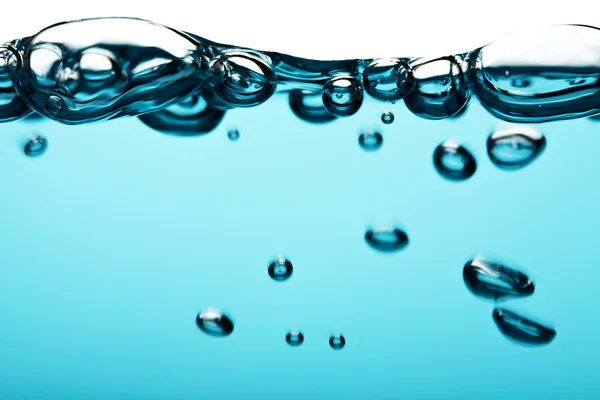 Astratto sfondo bolle d'acqua blu — Foto Stock