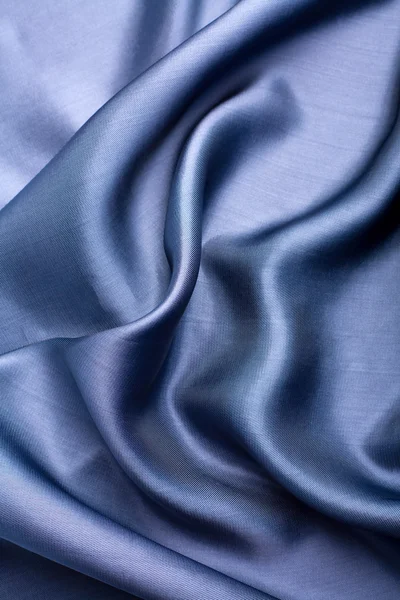 Abstrakt blå silke bakgrund — Stockfoto