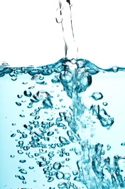 Blue water splash isolated clipart