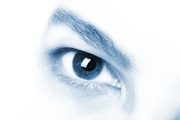 Macro do olho do homem bonito — Fotografia de Stock