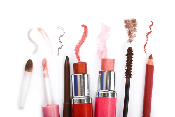 Färgglad makeup samling — Stockfoto