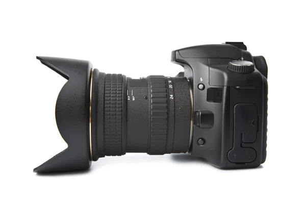 Siyah kamera izole — Stok fotoğraf