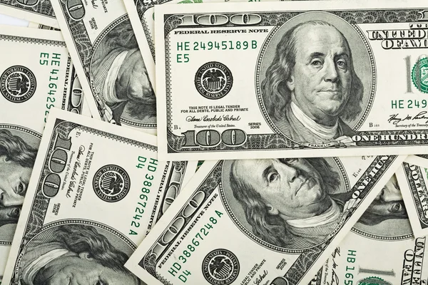 Dollar banknotes background — Stock Photo, Image