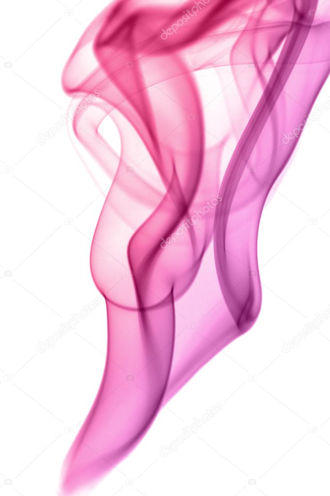 Abstract pink smoke background isolated