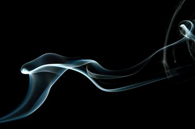 Abstract grey smoke isolated clipart